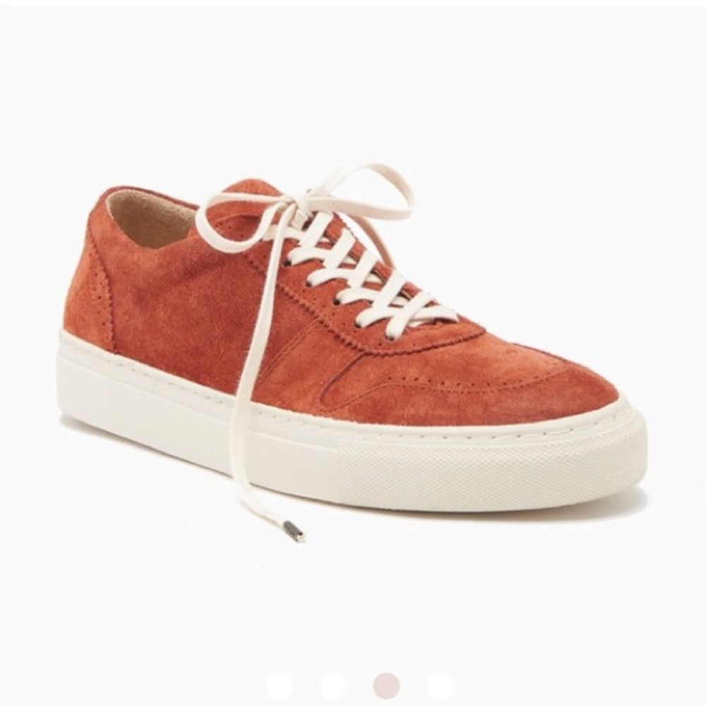 Ulla Johnson Kai Suede Platform Sneaker in Henna Suede size 36